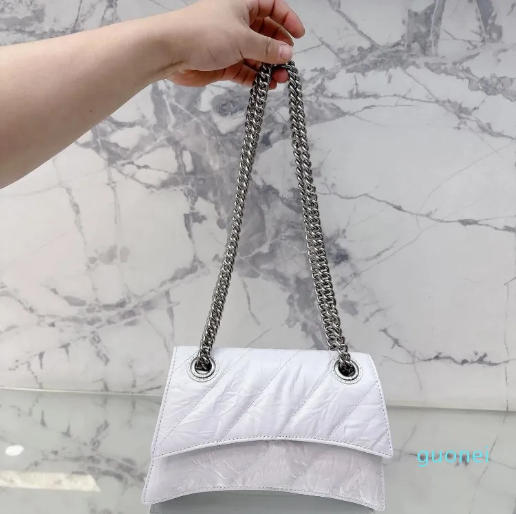 Tasarımcı-kadın çantaları tasarımcılar çanta bayan tasarım kum saati omuz çantaları bayan zincir çantası gümüş harf