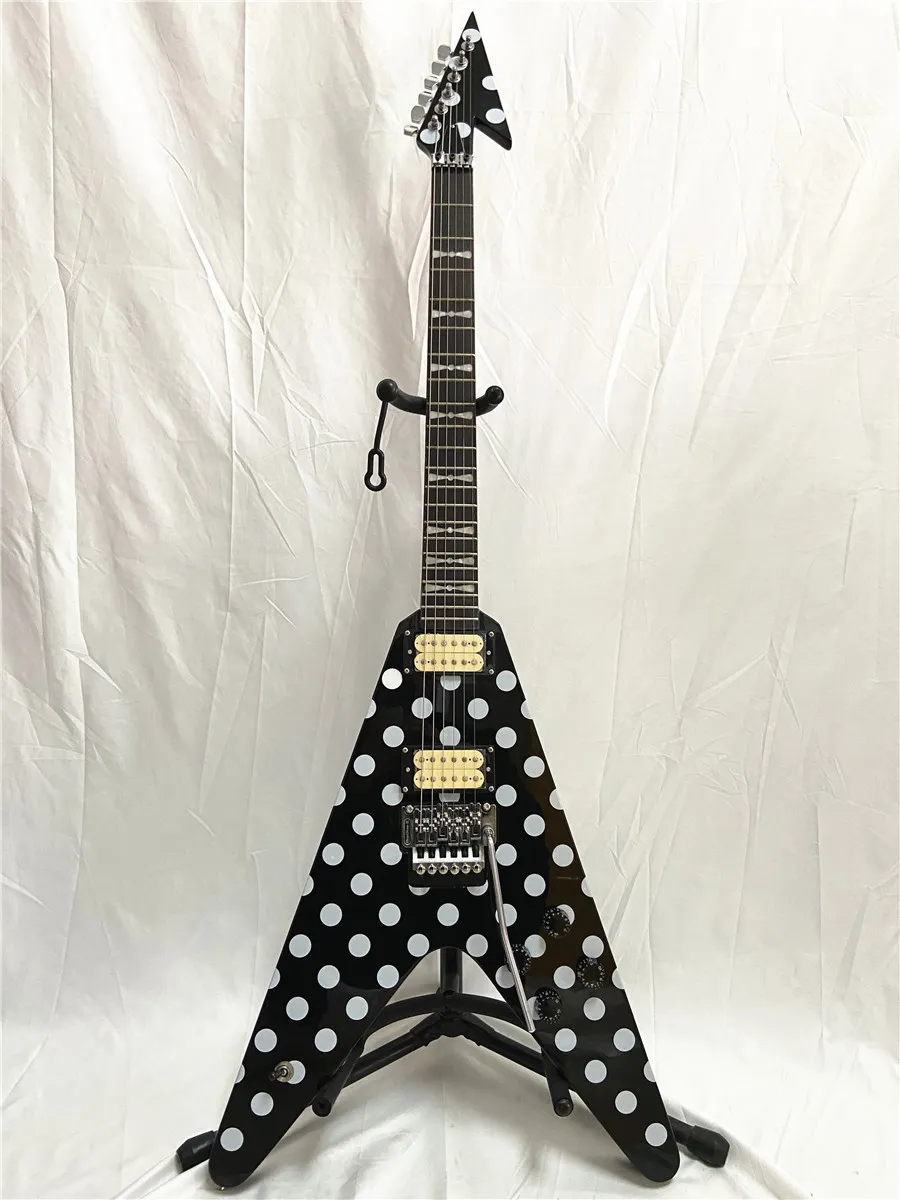 Rare Randy Rhoads Rare Randy Rhoads Signature Electric Guitar Polka Dot Finish Top China ...