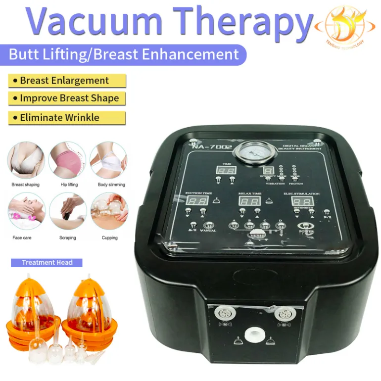 Nieuwe vacuümtherapie Heffen borstverbeteraar Massagekop Vergrotingspomp Vet Verwijdering Lichaam Vormen Slankmachine178