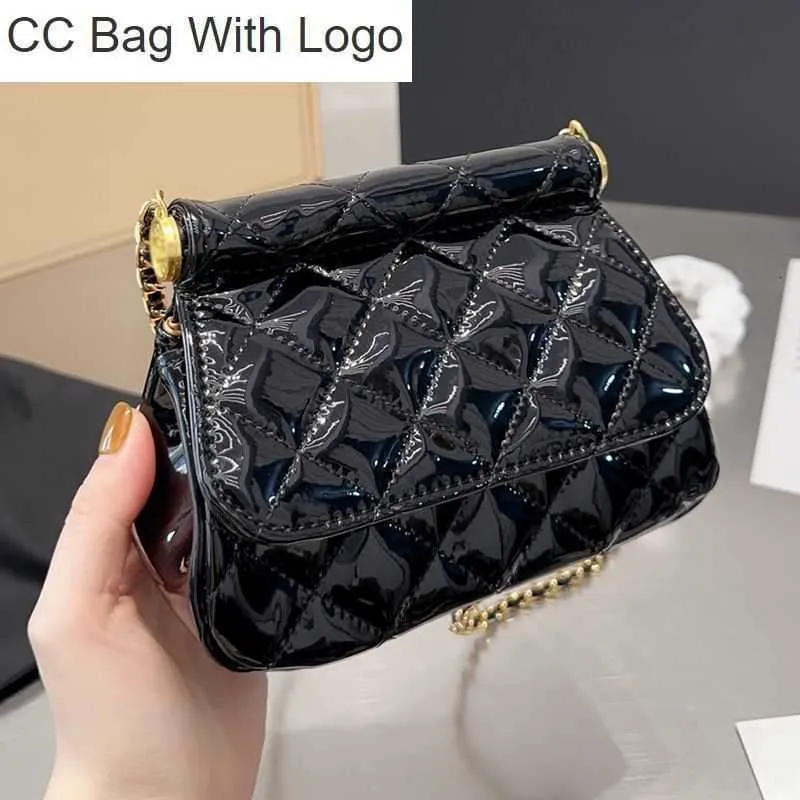 CC -tas Andere tassen Designer Koppeling met kettingschaal Schoudertas Frankrijk Luxe merk C Patent Leather Quilt Mini Women Crossbody Handtas Lady Cross Bo