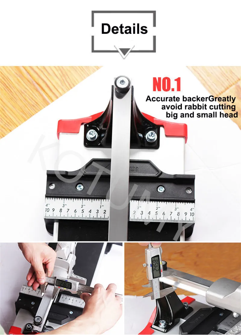 Ceramic Tile Cutter: Manual Push Type, High Precision | I Shaped Ruler ...