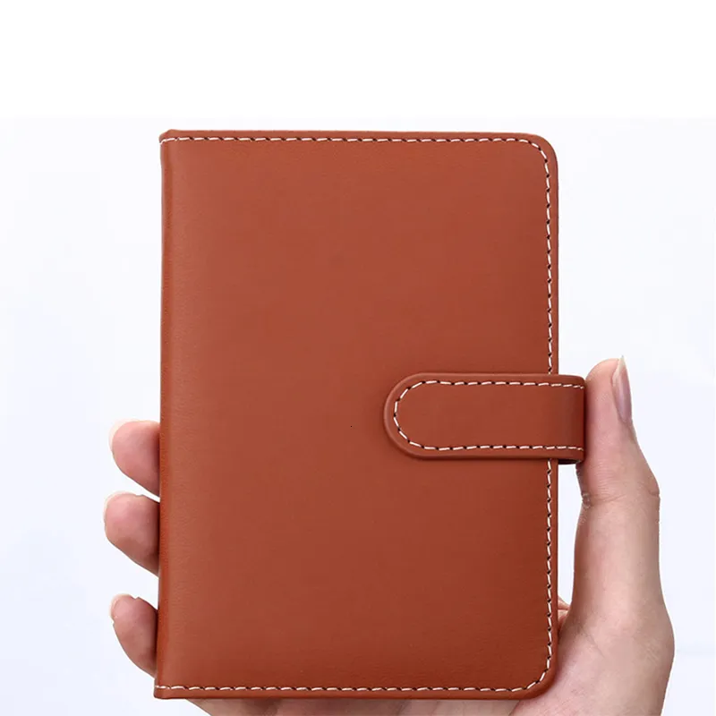 Notepads Ruize A6 Pocket Notebook Cover Leather Cover الصغيرة NOTE BOOK GRABCOVER Creative Mini Journal Notepad ورقة سميكة مع مبطن 240 صفحة 230309