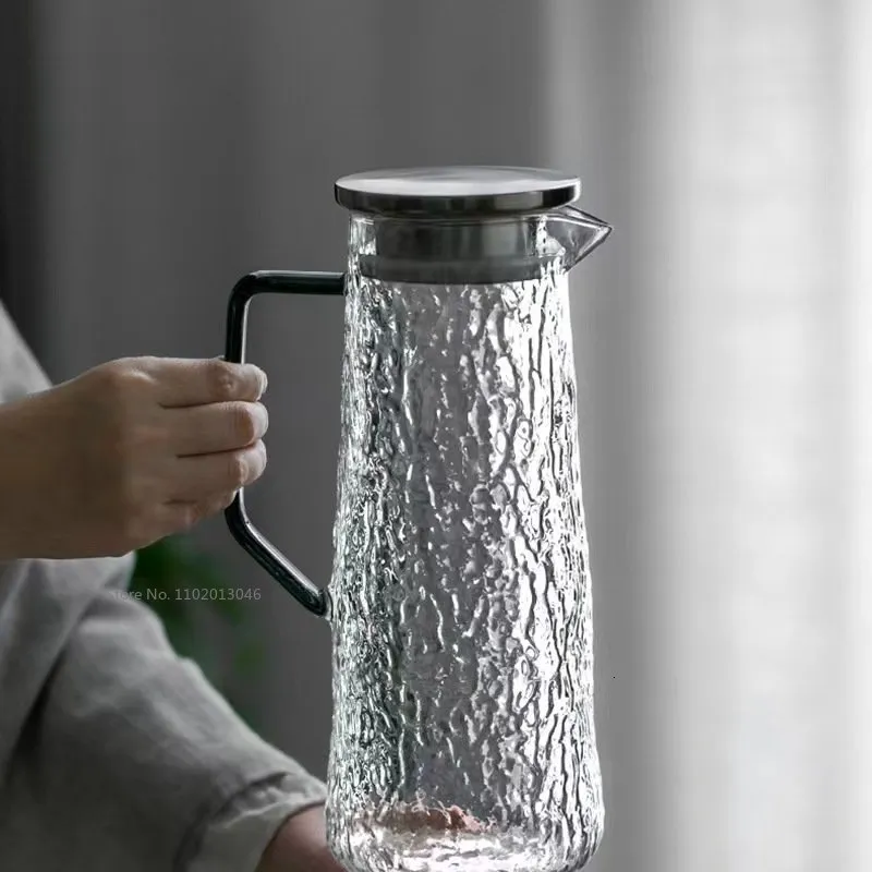 Pichet à Eau En Acier Inoxydable (Argent) Avec Couvercle Et Poignée – Pour Eau Bouillante (Neuf)