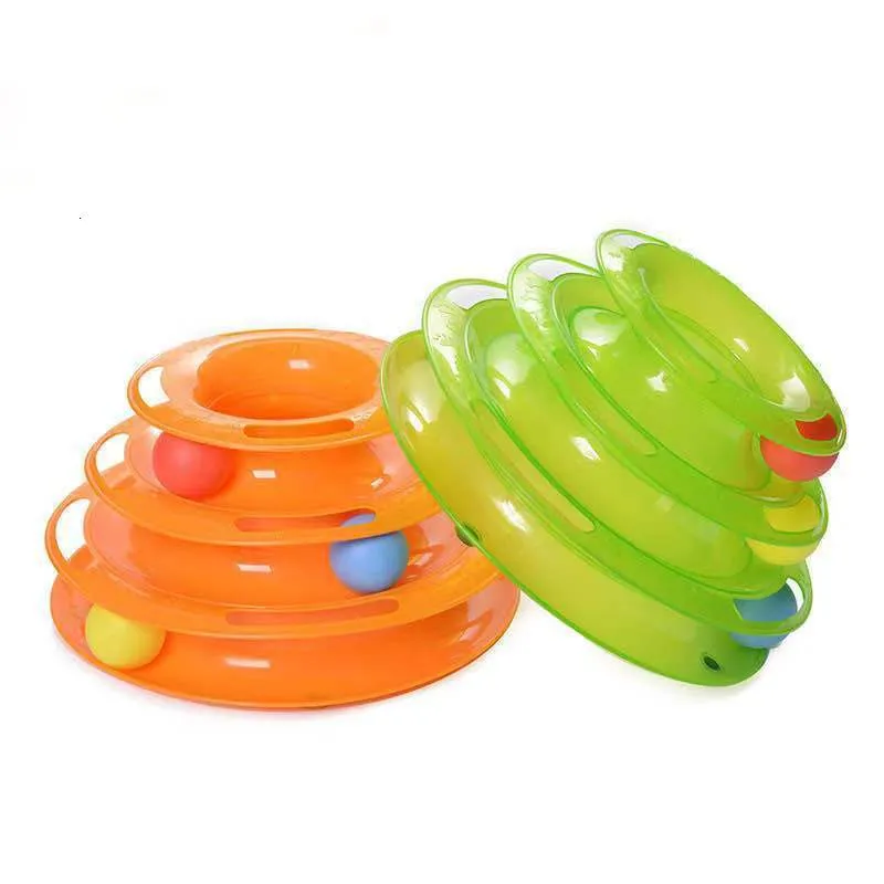 Cat Toys Toy Turntable Ball Threelayer Combination Since Hey Funny Artifact Molar Pet Supplies 230309