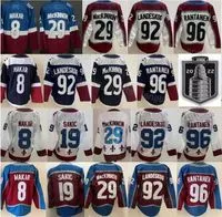 2022  Cup Finals Hockey 96 Mikko Rantanen Jersey Reverse Retro 19 Joe Sakic 8 Cale Makar 29 Nathan Ma