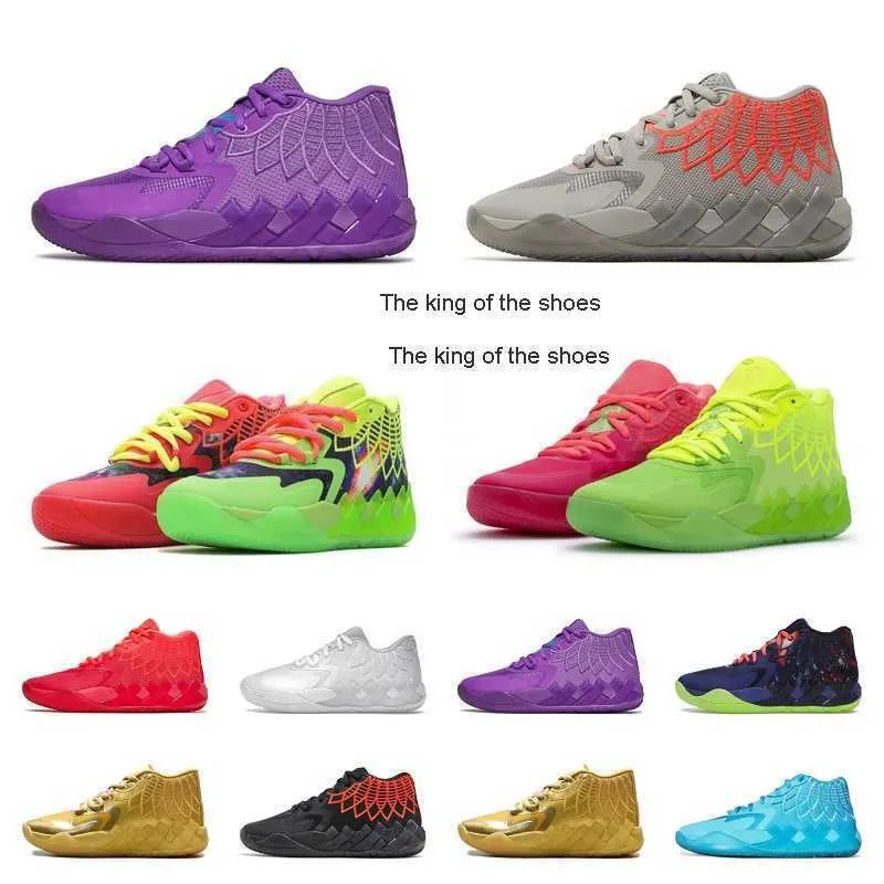 2023Lamelo Shoes Lamelo Ball 1 MB.01 Basketskor Sneaker Black White Silver Blast Buzz City lo Ufo inte härifrån Queen City Rick Andlamelo Shoes