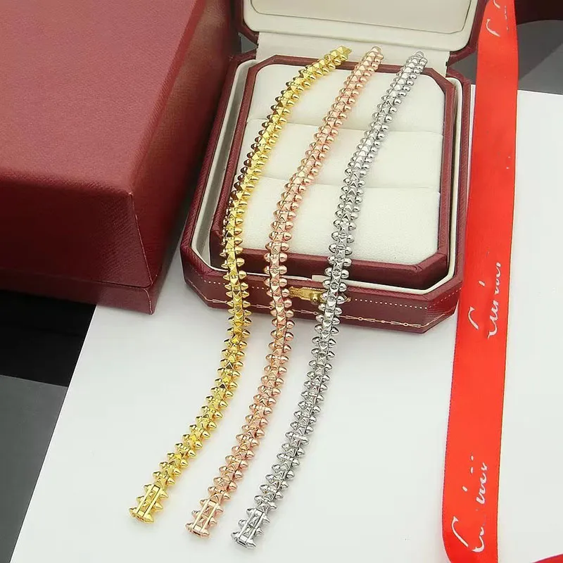 Luxury CA Brand Bullet Designer Bangle Armband 18K Gold Love Bangle Armband Halsband Kärleksörningar Ear Rings Earring Party Jewelry Gift