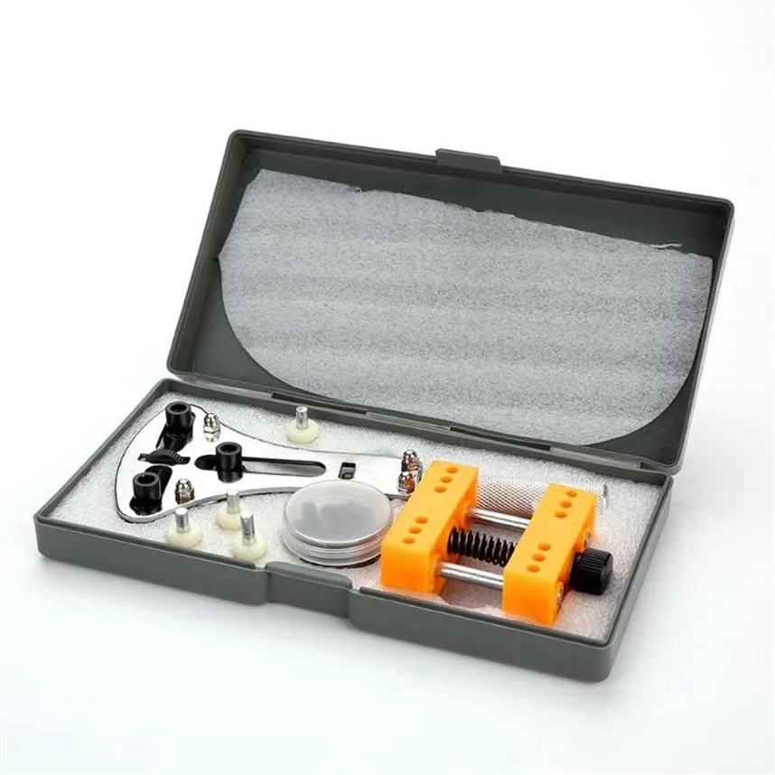 Kits d'outils de réparation Kit de montre Ouvre-dos clé et support de mouvement de boîtier Outil de changement de batterie Watchmaker223m