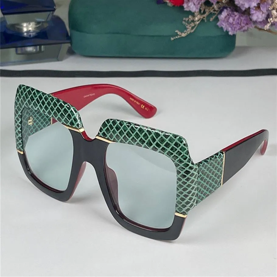 Lunettes de soleil créatrices de mode pour femmes 0484 Sangs surdimensionnés surdimensionnés Snakespin Spakes Avant-Garde Élégant Style Top Quality Anti-ILT296E