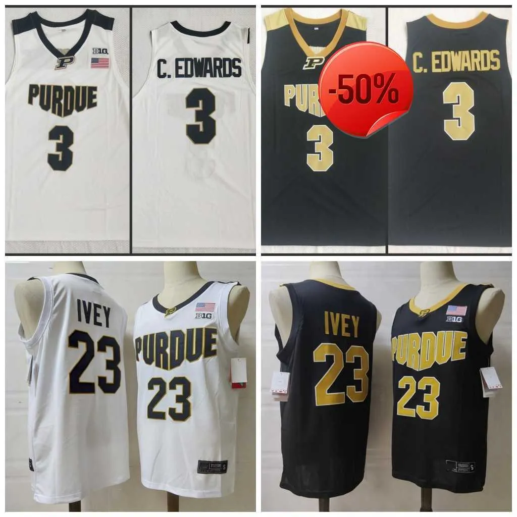 3 Carssen Edwards Jersey 23 Jaden Ivey Jersey Mens NCAA Purdue Boilermakers Ed College Basketball Tröjor