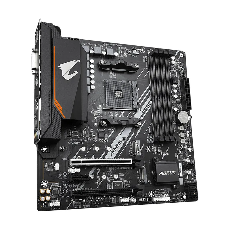 Carte mère GIGABYTE B550M AORUS ELITE AMD B550 Socket AM4 DDR4 128GB PCI-E 4.0 M.2 OverLocking Micro-ATX B550 Carte mère AM4 Nouveau Carte mère GIGABYTE B550M AORUS ELITE AMD B550 Socket AM4 DDR4 128GB PCI-E 4.0 M.2 OverLocking Micro-ATX B550 Carte mère AM4 Nouveau