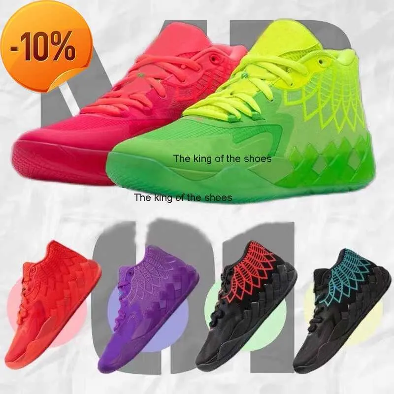 Lamelo schoenen 2023lamelo schoenen OG2023 Nieuwe mannen 2023 MB.01 Melo Ball Sneakers Buzz Queen City Rick en Morty Rock Ridge White Red Blast Chaussures Zapatos