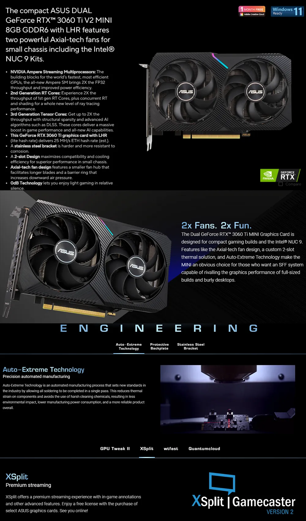 ASUS RTX 3060 Ti: Se Presentan Las KO, Dual Mini, TUF Y ROG