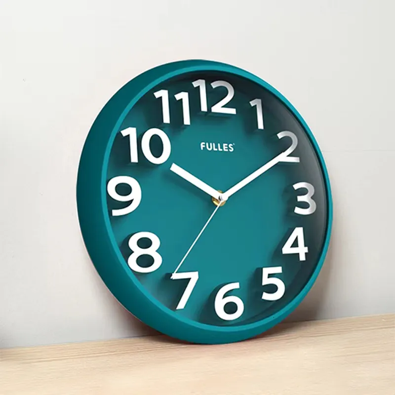 ساعات الحائط عالية الملمس 13 بوصة على مدار الساعة 3D رقمي Super Silent Clock تصميم غرفة المعيشة الحديثة الديكور على مدار الساعة Watch Home Decor 230310