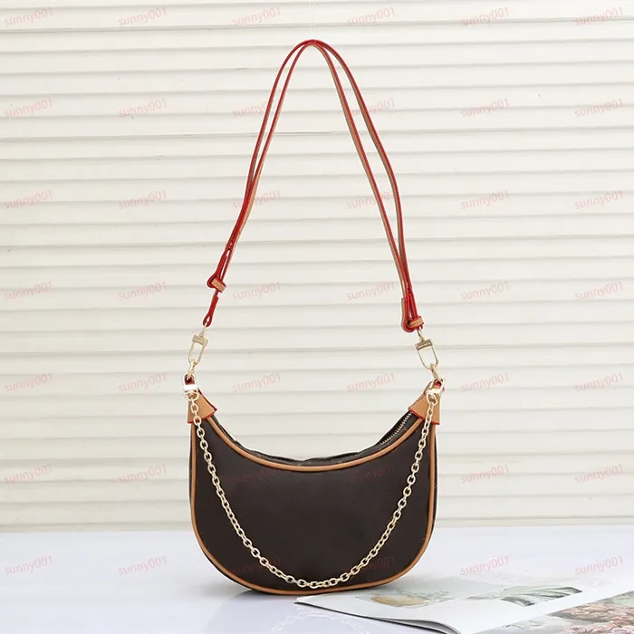 Loop Half-Moon Bag Zip Closure Cross Body Bag Luxury Fashion Subaxillary Package Meniscus Bags Croissant Bags Designer Handbag