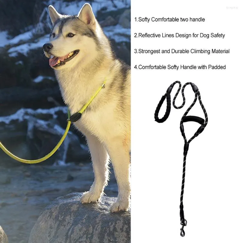 Hondenkragen pet riem nylon reflecterend verstelbaar training touw draagbare buitenlooplooptractiebungee riem klein groot medium