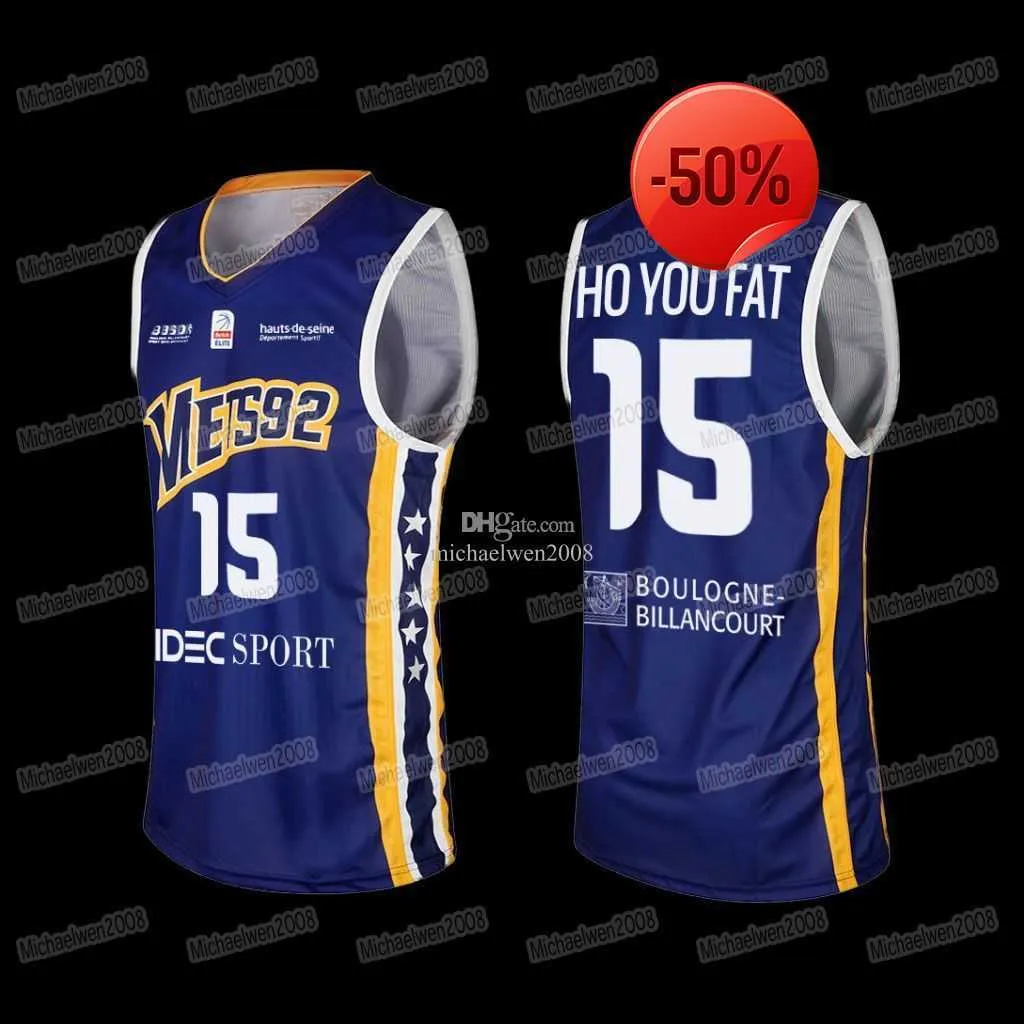 Custom Steeve Ho You Fat French Basketball Jersey Mets Metro 92