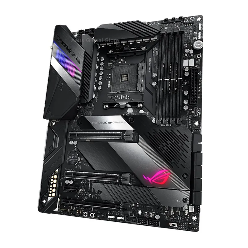 Asus Rog Crosshair VIII Hero (Wi-Fi) AMD X570 Motherboard PCI-E 4.0 DDR4 128GB 8 SATA III Crossfirex Place-Me