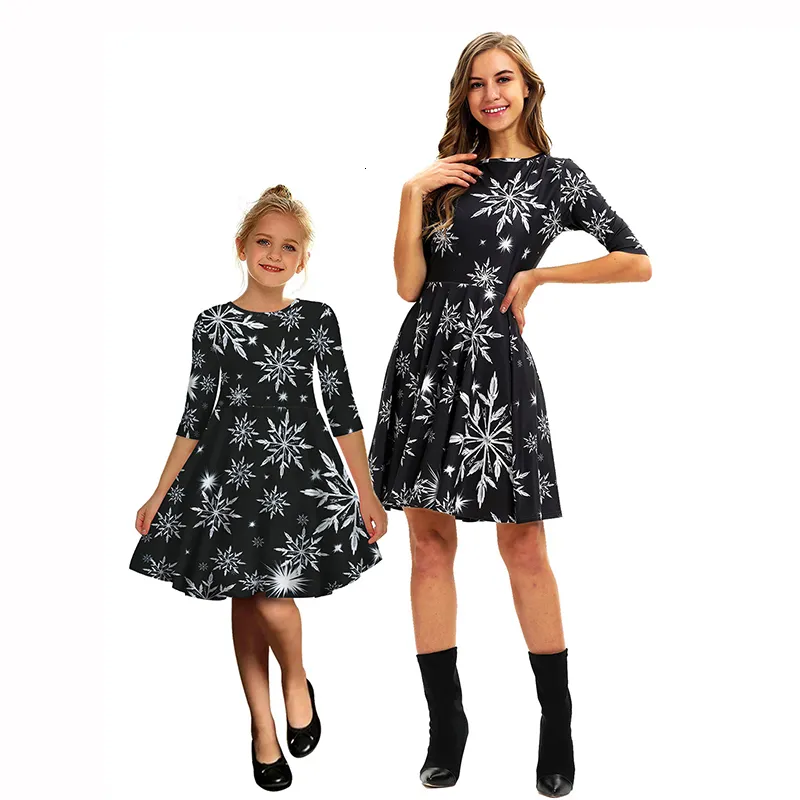 white christmas dresses Mommy and me Buffalo Plaid Matching Christmas Dresses – Sunny Boutique Miami main image 0