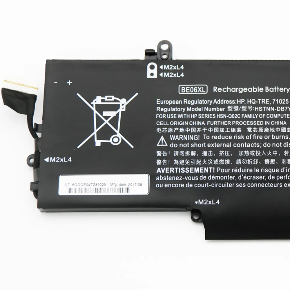 Tablet PC Batterijen 67Wh BE06XL HSTNN-DB7Y 918045-1C1 HSN-Q02C LAPTOPBATTERING VOOR HP ELITEBOOFT