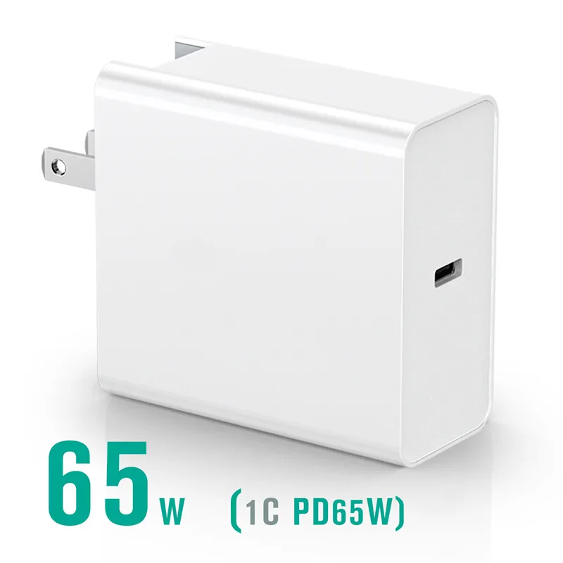 65W PD QC4.0 3.0 شاحن سريع للكمبيوتر USB Type-C Quick Charge Adapter Adapter Adapter Adapter