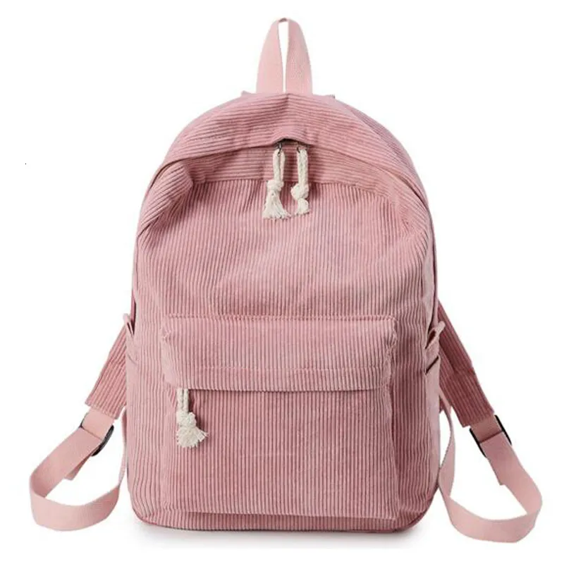 Schultaschen-Rucksack, Cord-Design-Rucksäcke für Mädchen im Teenageralter, gestreifter Rucksack für Reisen, Soulder Mochila 230310