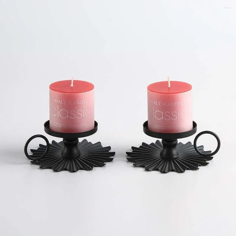 Candle Holders Eworld 4PCS/Set Iron Holder For Table Hollow Vintage Lanterns Candlestick Wedding Home Decor Lightin