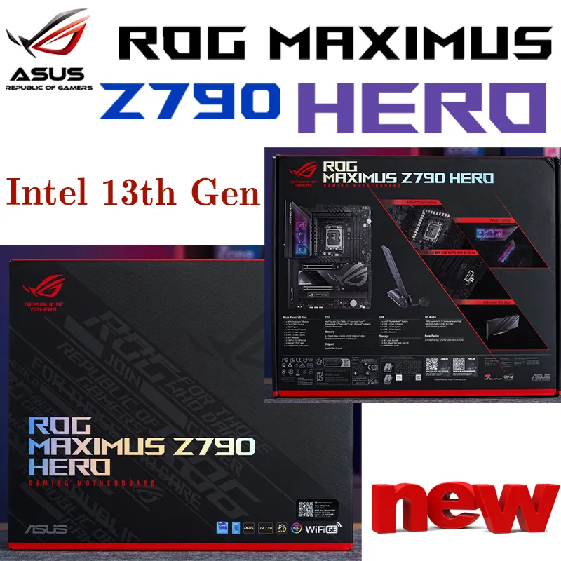 LGA 1700 Motherboard ASUS ROG MAXIMUS Z790 HERO Intel Z790 Mainboard Support Intel 12th 13th Gen i3 i5 i7 i9 CPU PCIe 5.0 New