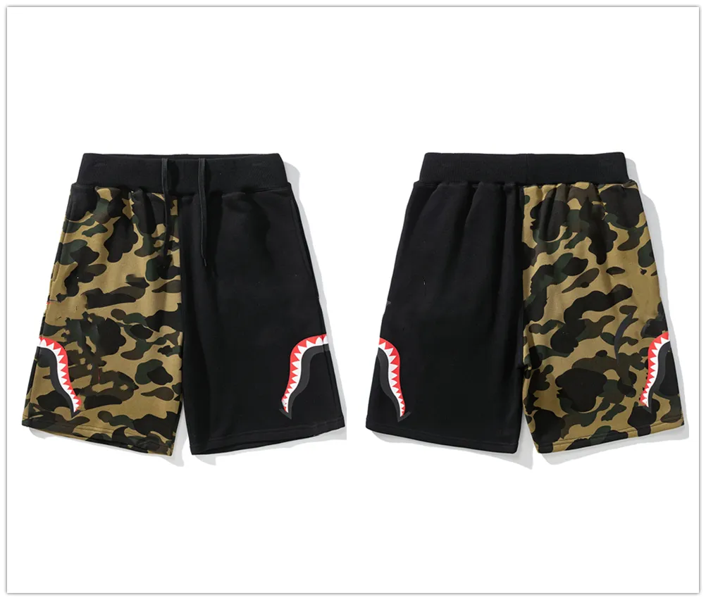 Pantaloncini da bagno da donna firmati da uomo squalo Camo mesh stampa colore Luminoso palestra nuoto inaka Classico colorato riflettente Alfabeto lettera patch in pile B12 2ZFJ