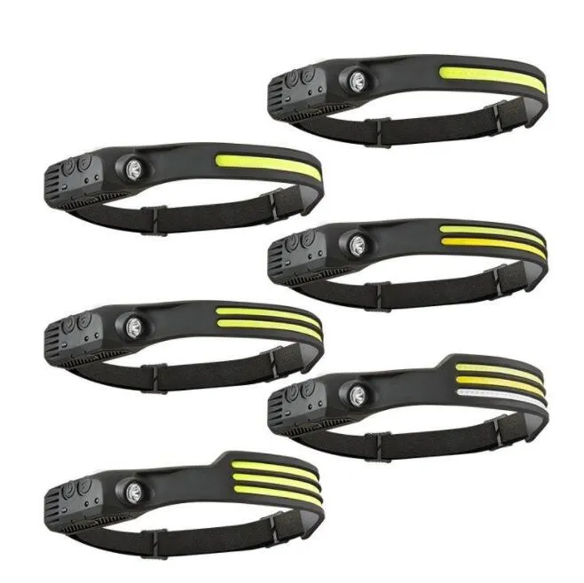 Multi-Function Induction Sensor LED Headlights Smart Headlamps USB Rechargeable COB LED Headlight Outdoor Running Cycling headlamps