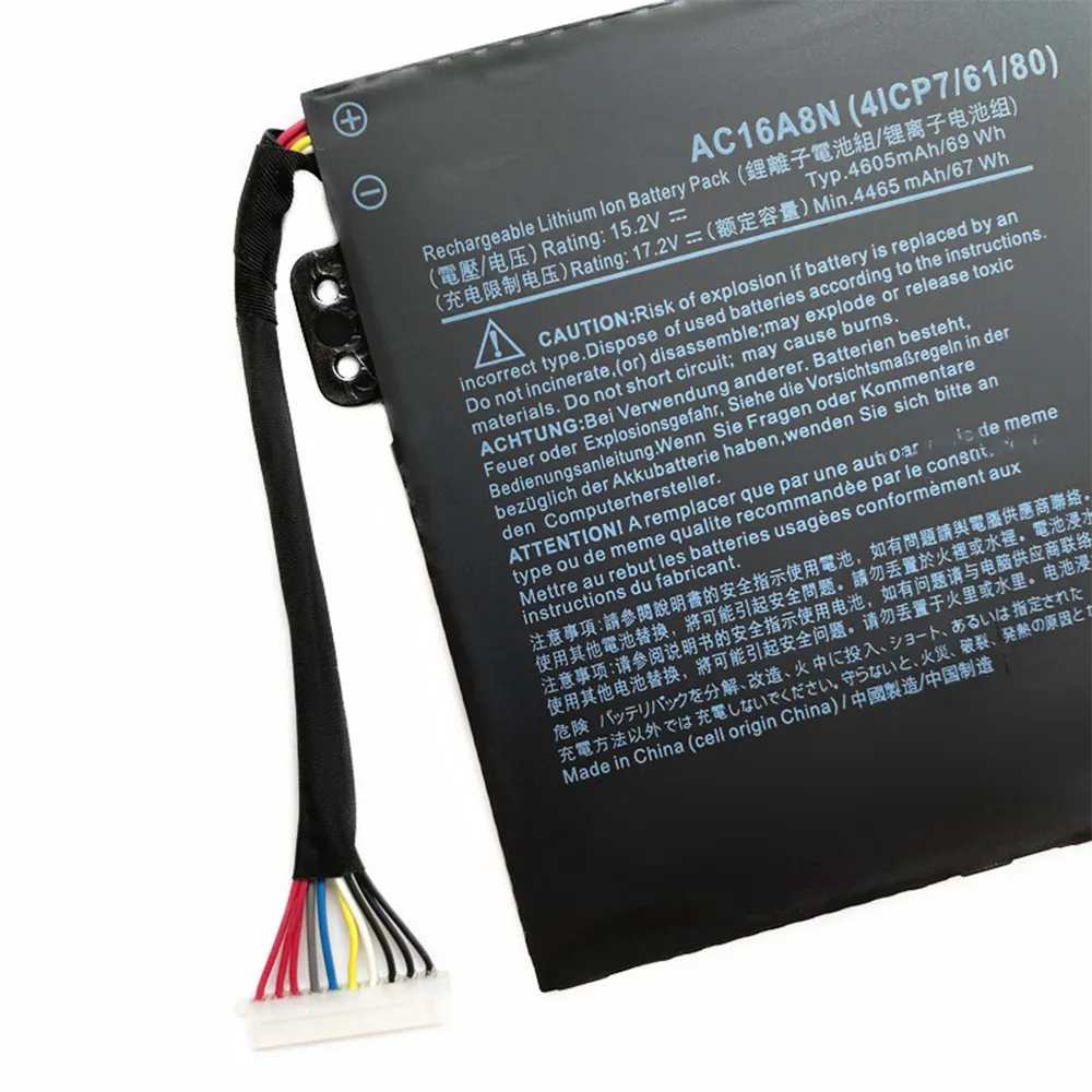 タブレットPCバッテリーAC16A8Nラップトップバッテリー用Acer Aspire V15 V17 nitro bn7-593g vn7-793g