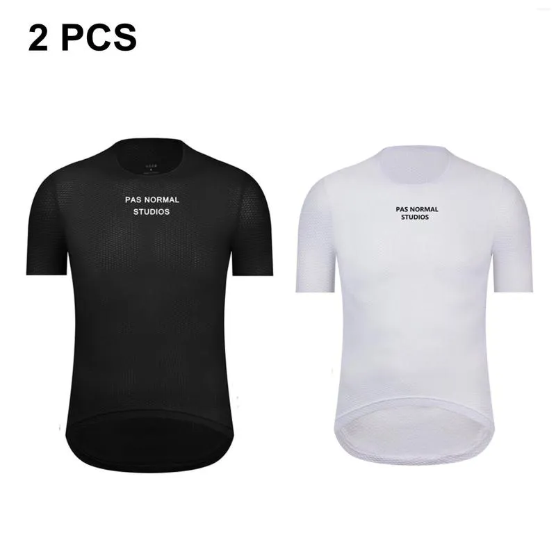 Giacche da corsa PNS Pas Normal Studios 2023 2PCS Ciclismo Base Layer Manica corta Mtb Sport Bike Shirt Intimo Bicicletta Canotta