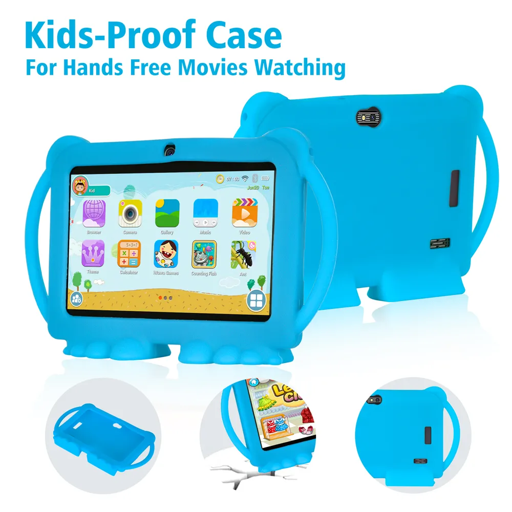 Tablette Enfant SGIN 8 Android 12 2GB RAM 32GB ROM, Tablette pour enfants  avec Kid-Proof Étui, Quad Core, Contrôle Parental, Double caméra, avec WiFi  Bluetooth, Rose