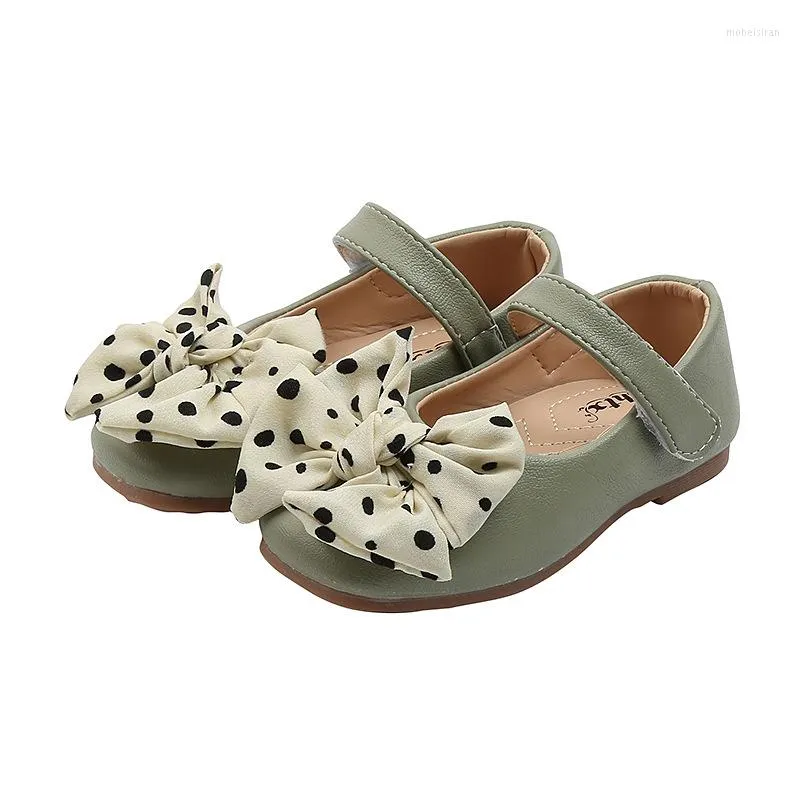 Flat Shoes Girl's Pu Leather 2023 Autumn Children's Princess Kids Baby's Toddler Casual single