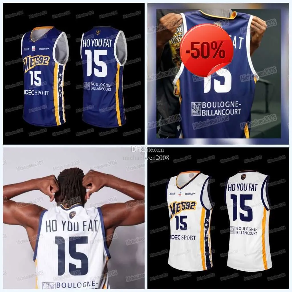 Custom Steeve Ho You Fat French Basketball Jersey Mets Metro 92