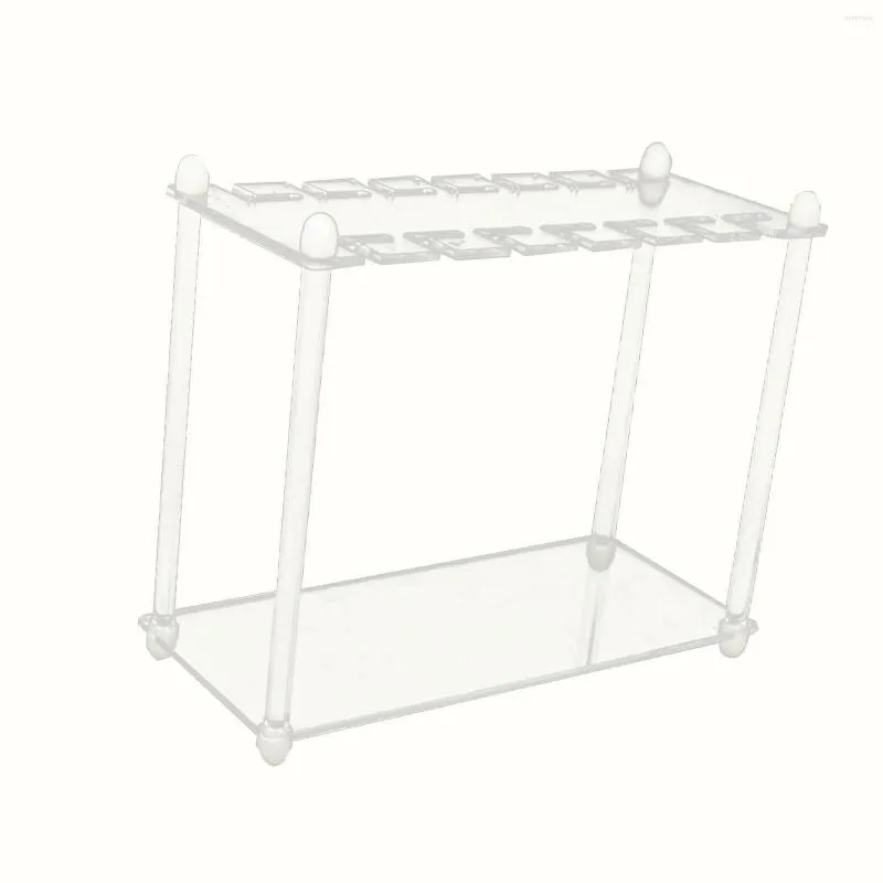 Wholesale 14 Hole Transparent House Of Glass Test Tube Rack Shelf With Easy To Finish Holder