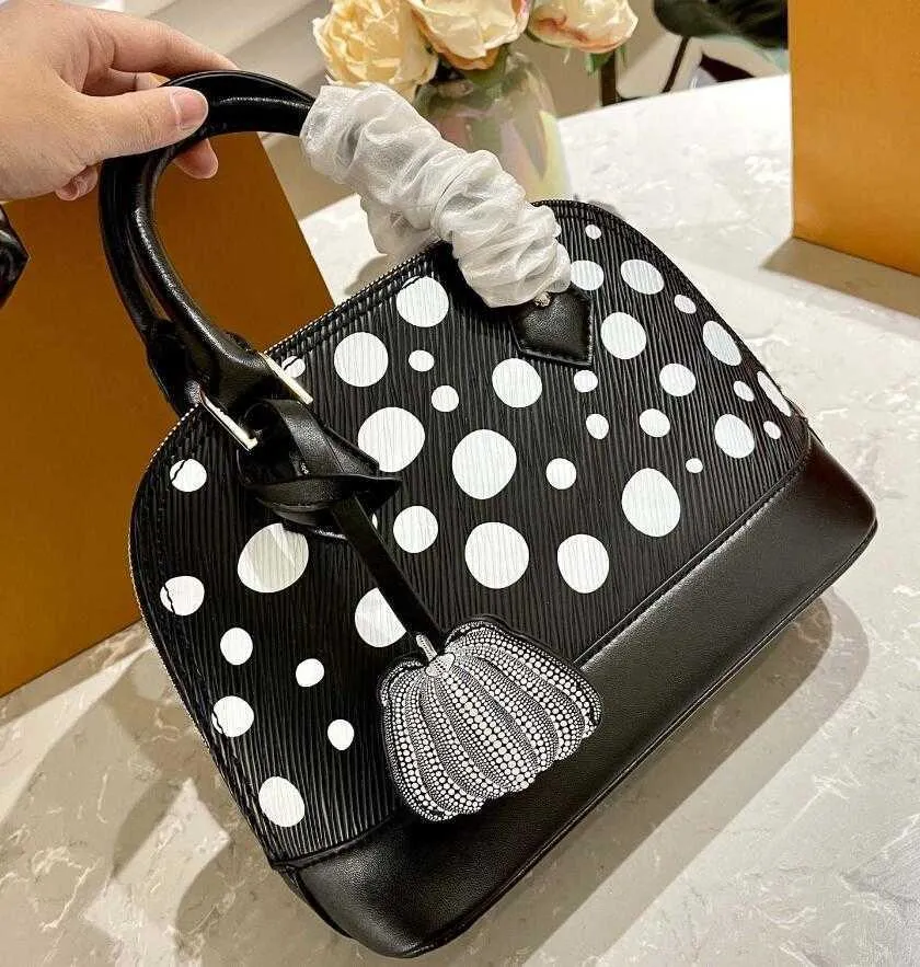 Shell YK dots handtas met print BB Designer damestas met handvat Luruxy portemonnee Infinity Dot hangslot Epi leer generfd M46431 M53152 Pompoenvormige charme