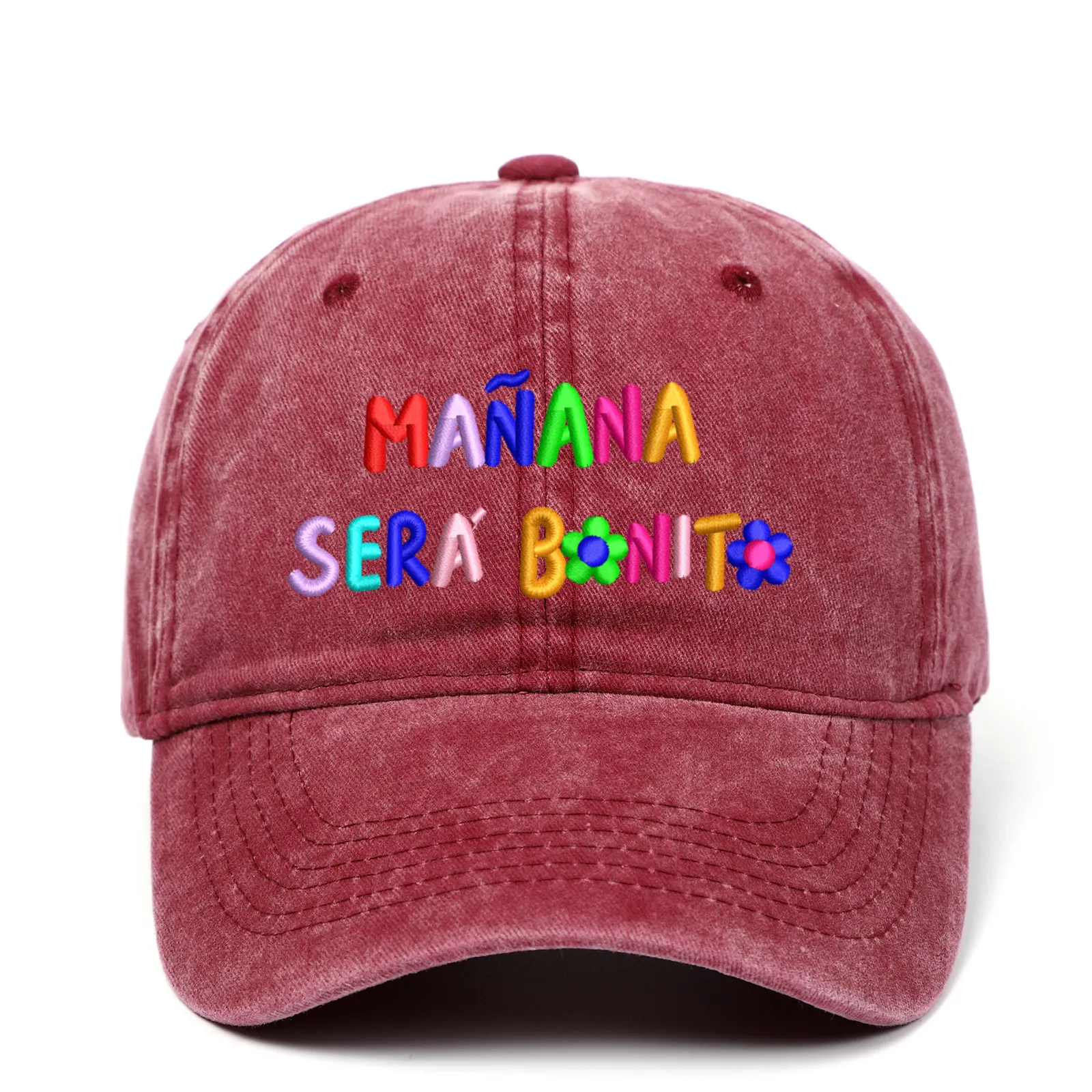 Летние аксессуары no moq custom manana sera bonito Регулируемая джинсовая шапка с вышивкой Karol G Trucker Cap Sports Hat Hat