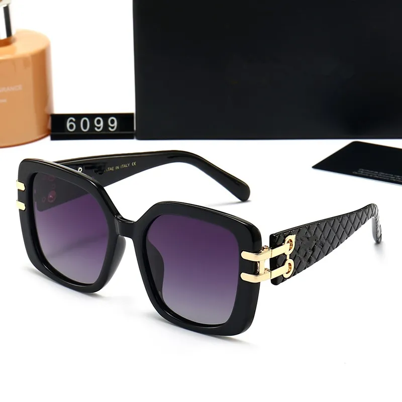 2023SS Solglasögon för män Kvinnor Square Frame V Designer Solglasögon unisex UV400 Protection Gold Plated Glasses Ramar Eyewear Lunettes With Box på sommaren