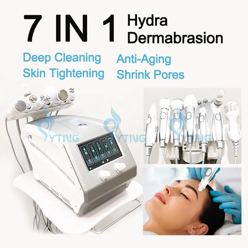 7 في 1 Hydra Water Peel Microdermabrasion Machine Skin Rejuvenation Facial Care Hydro Dermabrasion Facial Clean Oxygen Jet