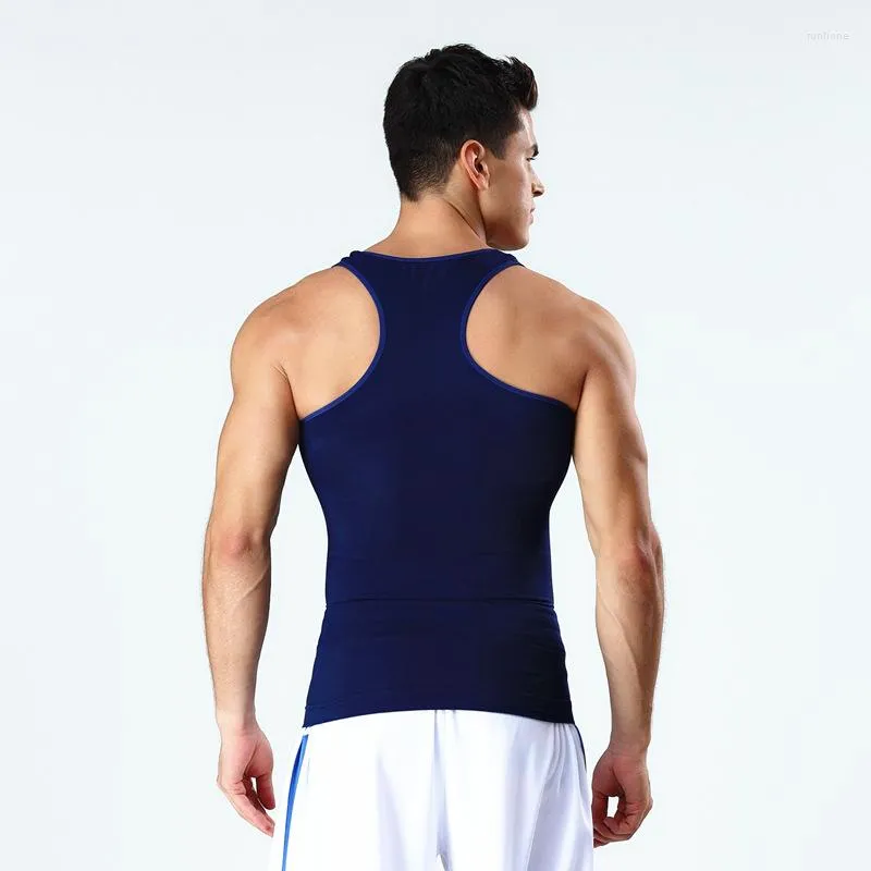 Männer Tank Tops Mode 2023 Sommer Aktive Fitness Nylon Bauch In Shaper Solide Dünne Strumpfhosen Männer Kompression Herren Kleidung