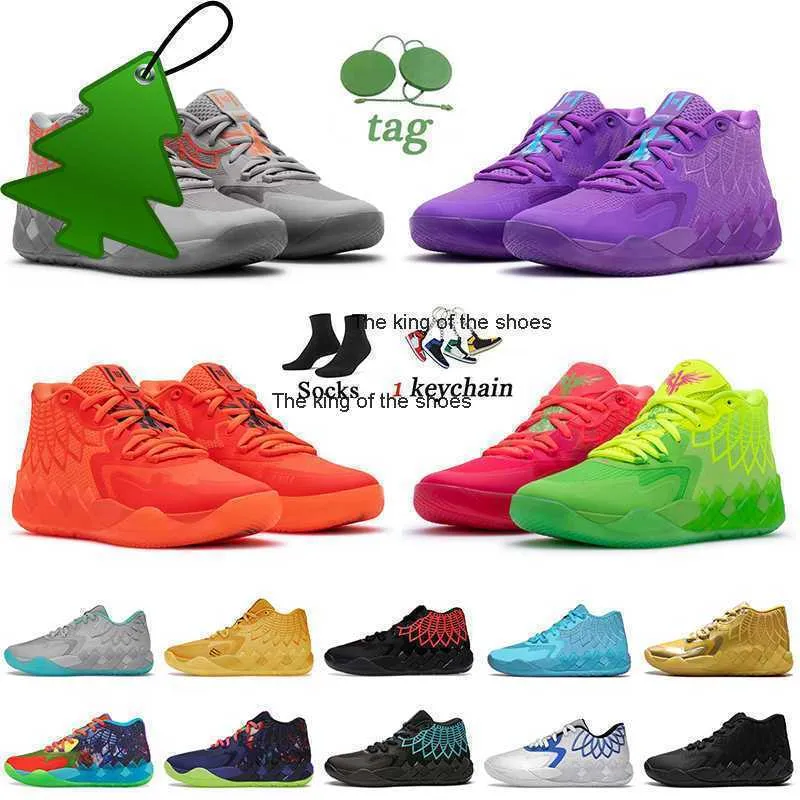 Lamelo 신발 2023LAMELO 신발 부츠 LEMELO BALL MB.01 농구화 록 릿지 레드 블라스트 퀸 시티 버즈 Rick and Morty Trainers