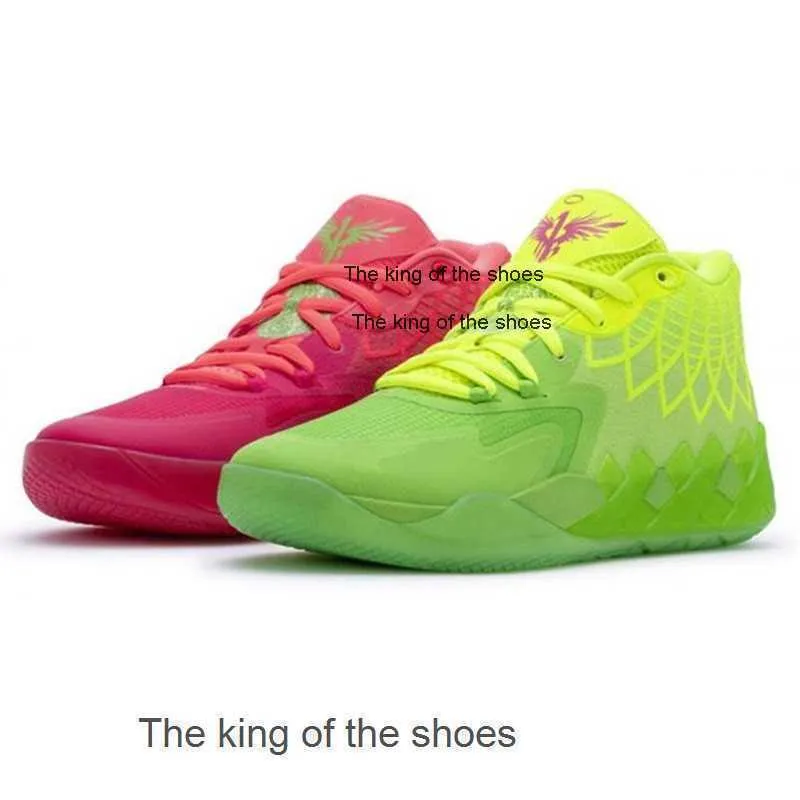 2023Chaussures Lamelo OG Chaussures à roulettes balle lamelo chaussures de basket-ball la melo 2022 nouvelle mode mens mb 01 mb1 mlamelos rick and morty vert chaussures redLamelo