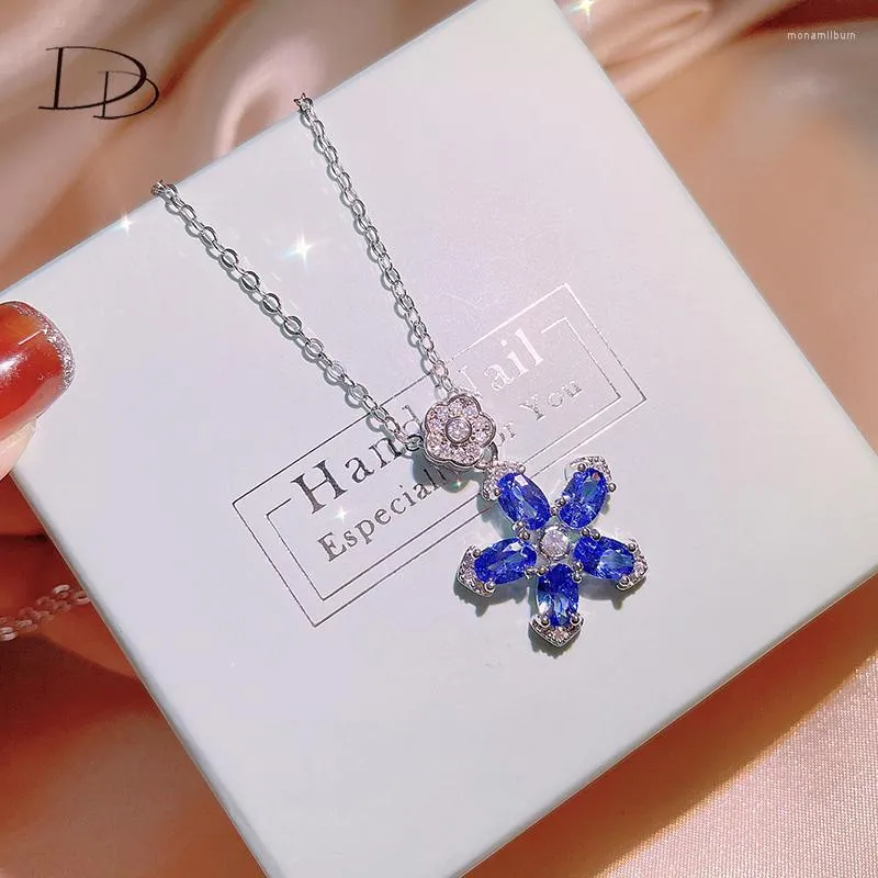 Pendant Necklaces DODO Vintage Pendants Necklace For Women Flower Design Zirconia Stone Neck Chain Engagement Fine Woman Jewelry Set Cadena