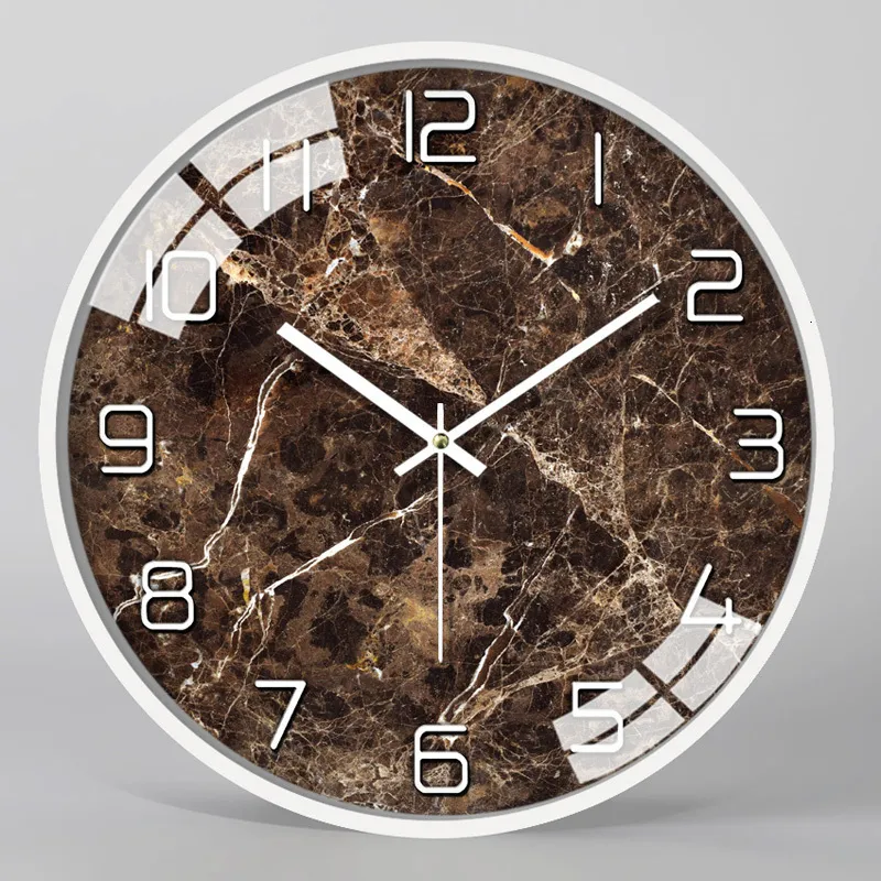 Reloj de pared grande y creativo, relojes de lujo modernos y silenciosos,  de Metal, para decoración