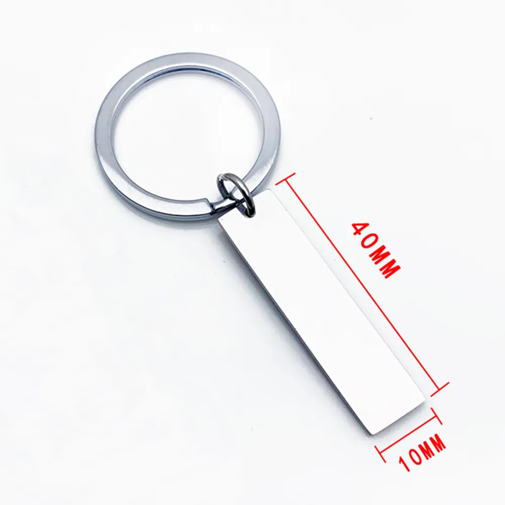 Key Rings Fashion Keychain Keet Graved Drive SAFE Je t'aime cadeau de portefeuille pour les couples copine Boyfriends Key Chain Rings Key Ho