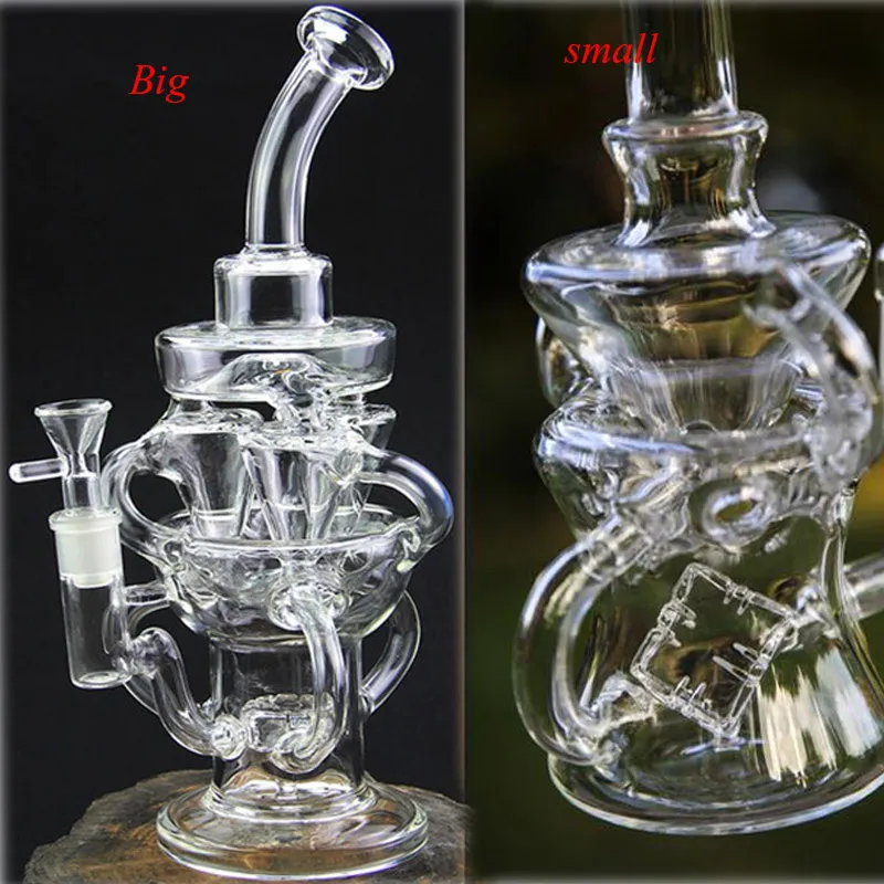 Recycler Oil Plates Gongohs espessos de água de vidro de vidro Bongas de fumaça queimador de óleo de óleo 14mm Banger Acessório Bongo Bongo