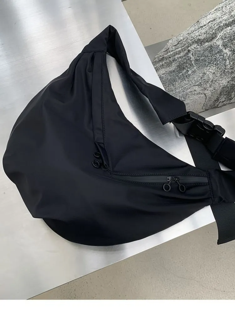 Winter Hippie Waist Bag Zipper Hobo With Small Shoulder Winter Hippie Waist Bag Zipper Hobo With Small Shoulder