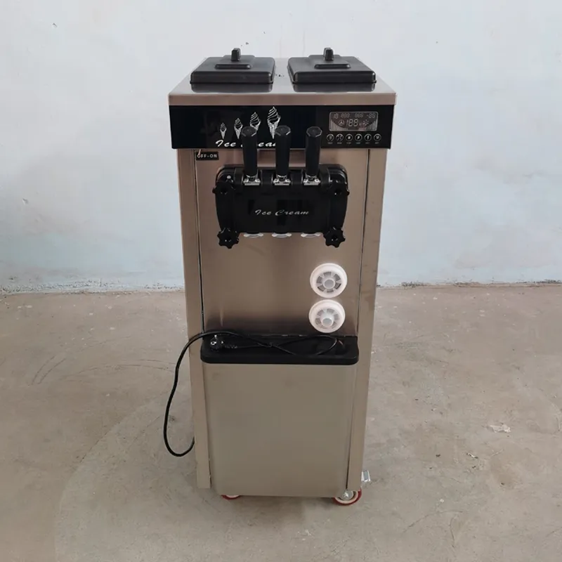 Commercial Ice Cream Maker Machine Three Flavors Stainless Steel Ice Cream Vending Machine 110V 220V