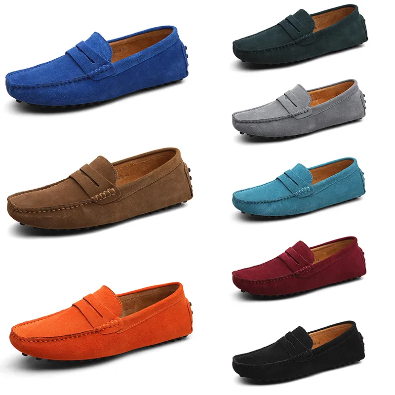 Men Sapatos casuais cor sólida cor preta respirável lazer prata taupe dlives marrom laranja marrom vermelho caminhar baixas mole de couro multi mass